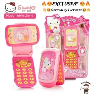 EXCLUSIVE - Hello Kitty Officially Licensed Toy "Turn Turn" Mobile Flip Phone